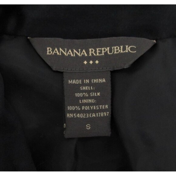 Banana Republic Silk Tie Neck Halter Top Womens Small Black Y2K Office Glam - Picture 6 of 12